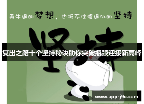 复出之路十个坚持秘诀助你突破瓶颈迎接新高峰